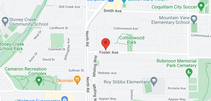 map of 805 525 FOSTER AVENUE
